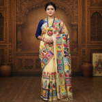 Exquisite Pure Tussar Multicolour Kantha Saree - Handcrafted by Lokayan